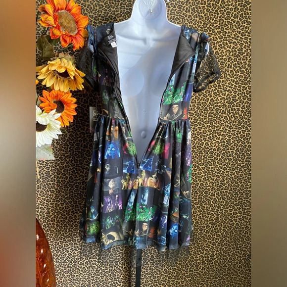 🦋B2G1🦋UNIQUE VINTAGE Tim Burton’s Corpse Bride Scene Collage Print Dress… - Picture 7 of 13